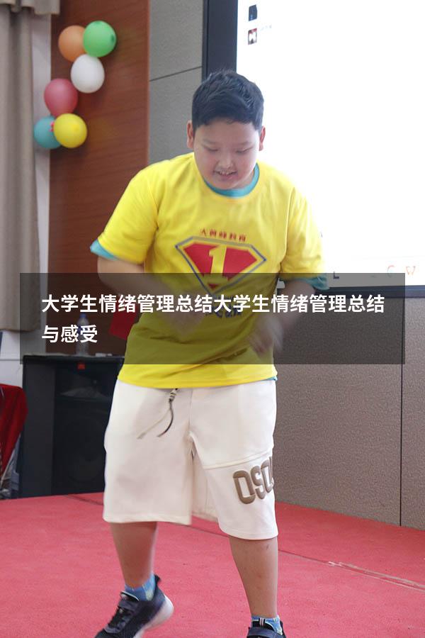 大学生情绪管理总结（大学生情绪管理总结与感受）