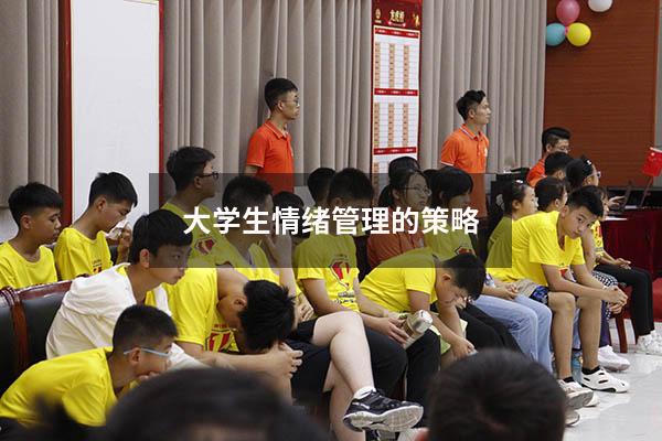大学生情绪管理的策略