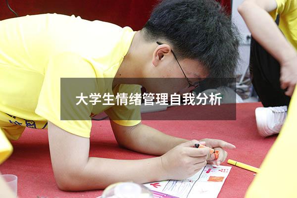 大学生情绪管理自我分析