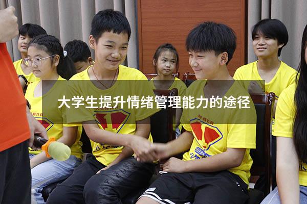 大学生提升情绪管理能力的途径