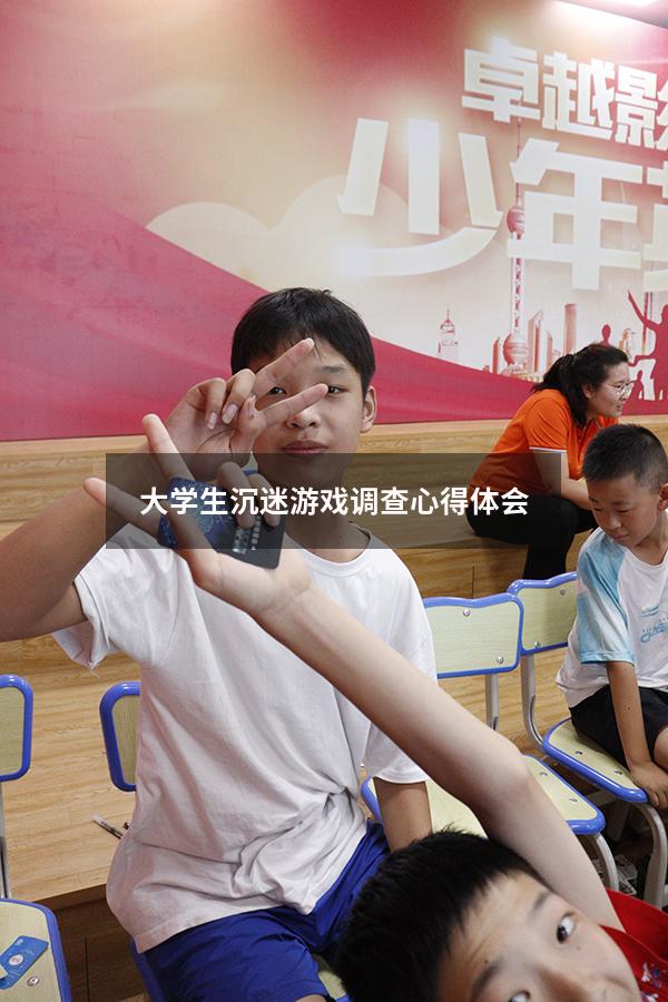 大学生沉迷游戏调查心得体会