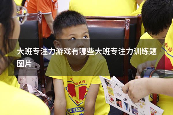 大班专注力游戏有哪些（大班专注力训练题图片）