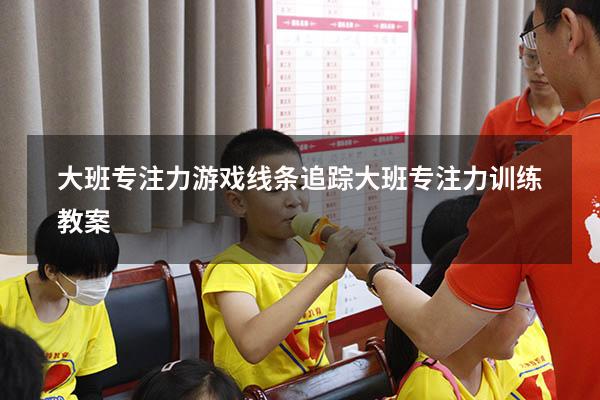 大班专注力游戏线条追踪（大班专注力训练教案）