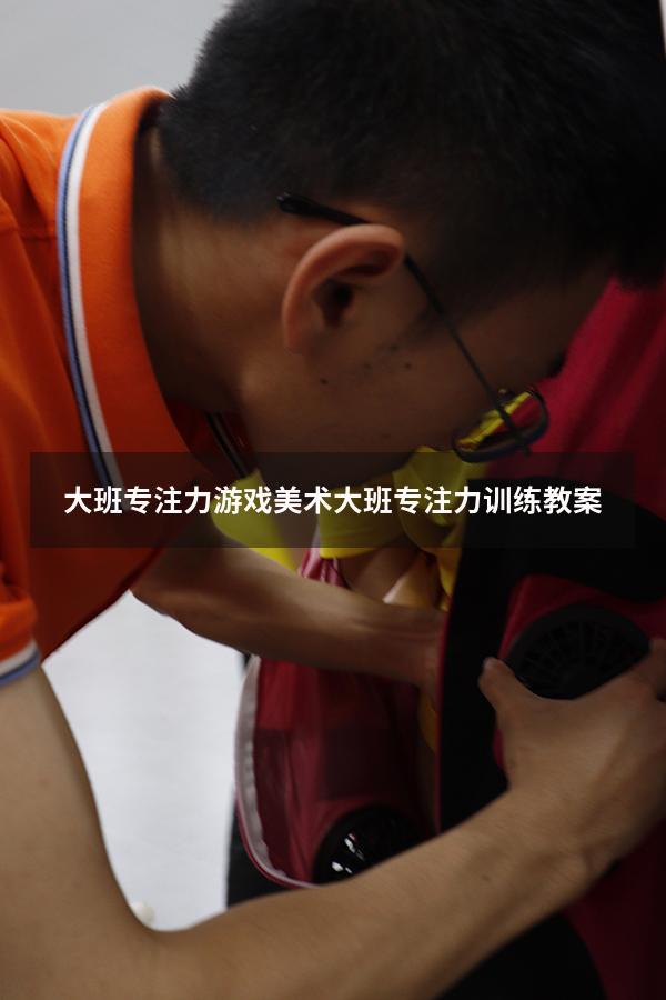 大班专注力游戏美术（大班专注力训练教案）