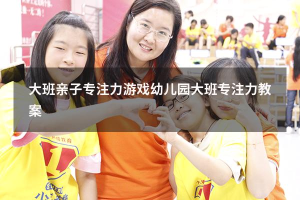 大班亲子专注力游戏（幼儿园大班专注力教案）