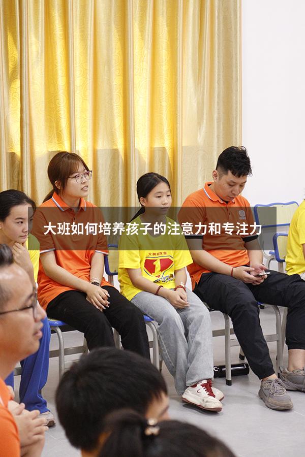 大班如何培养孩子的注意力和专注力