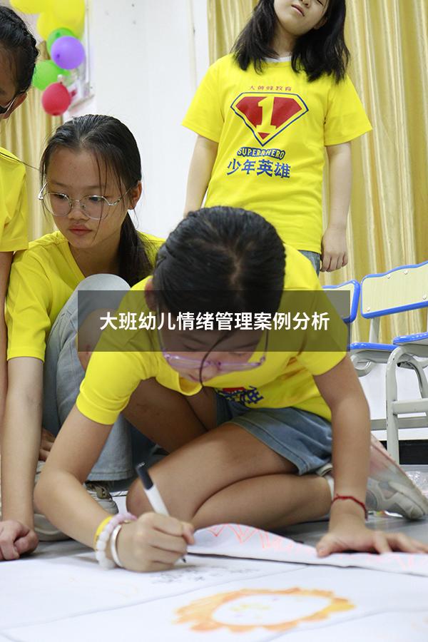 大班幼儿情绪管理案例分析
