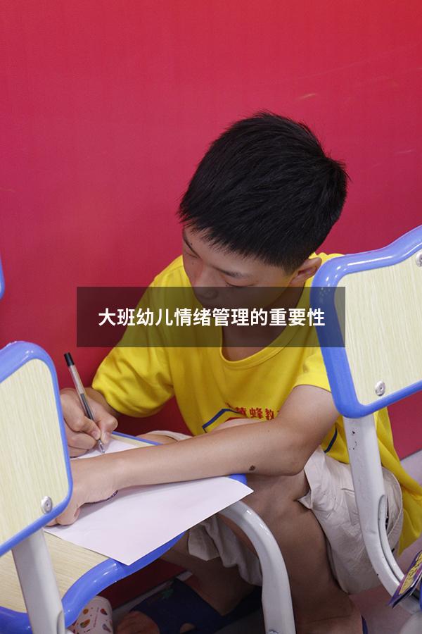 大班幼儿情绪管理的重要性