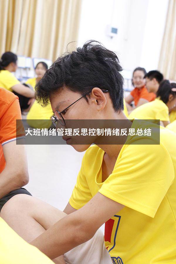 大班情绪管理反思（控制情绪反思总结）