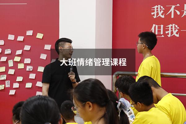 大班情绪管理课程