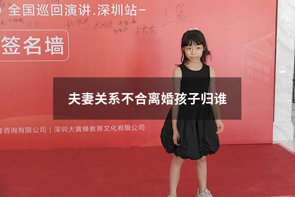 夫妻关系不合离婚孩子归谁