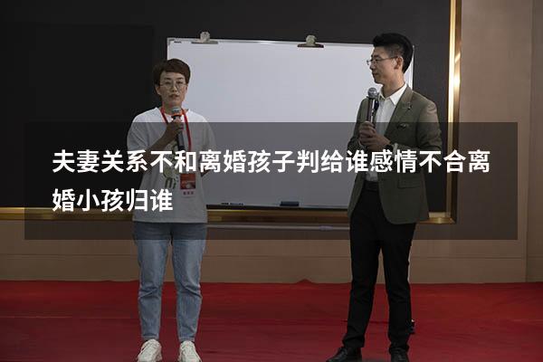 夫妻关系不和离婚孩子判给谁（感情不合离婚小孩归谁）