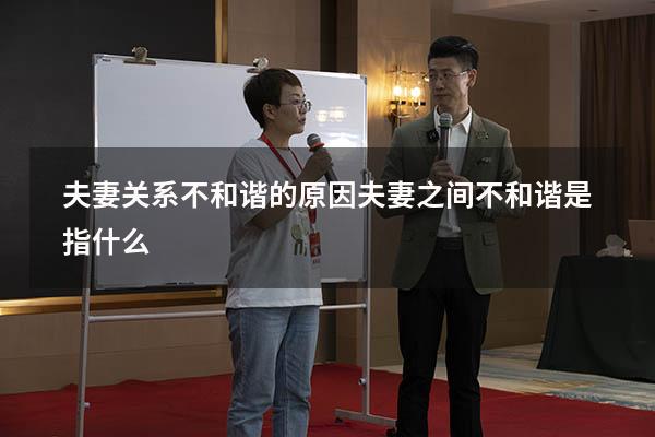 夫妻关系不和谐的原因（夫妻之间不和谐是指什么）