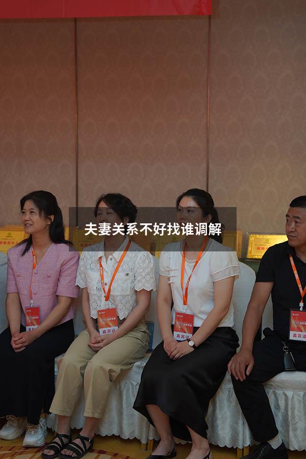 夫妻关系不好找谁调解6343