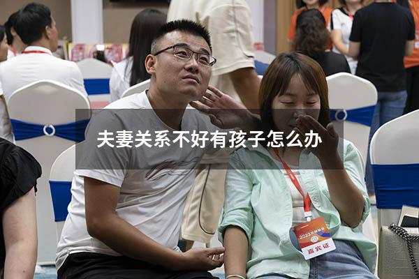 夫妻关系不好有孩子怎么办