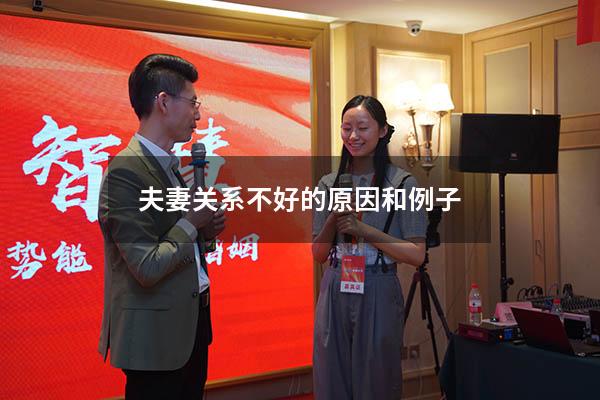 夫妻关系不好的原因和例子