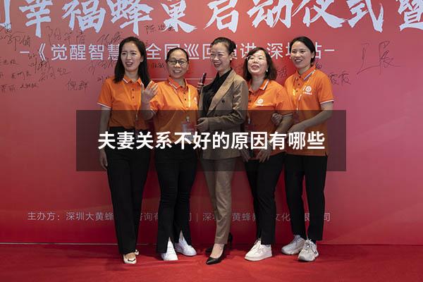 夫妻关系不好的原因有哪些