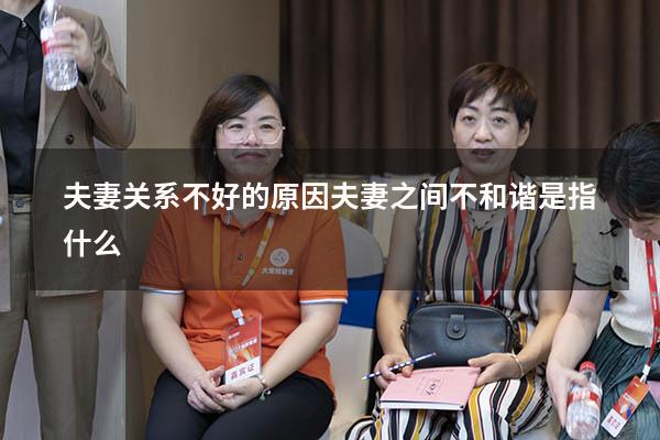 夫妻关系不好的原因（夫妻之间不和谐是指什么）