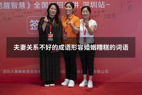 夫妻关系不好的成语（形容婚姻糟糕的词语）