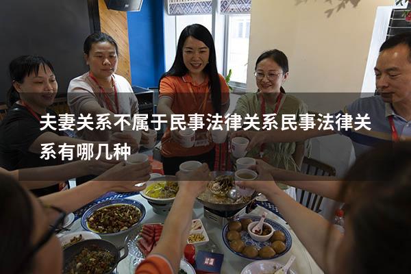夫妻关系不属于民事法律关系（民事法律关系有哪几种）