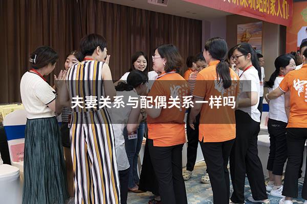 夫妻关系与配偶关系一样吗