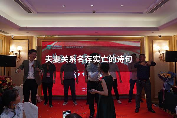 夫妻关系名存实亡的诗句