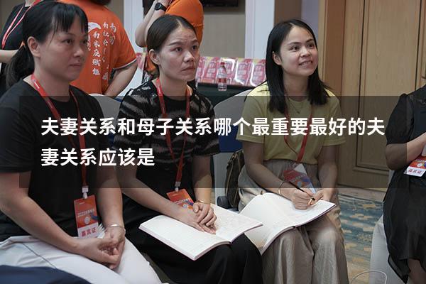 夫妻关系和母子关系哪个最重要（最好的夫妻关系应该是）