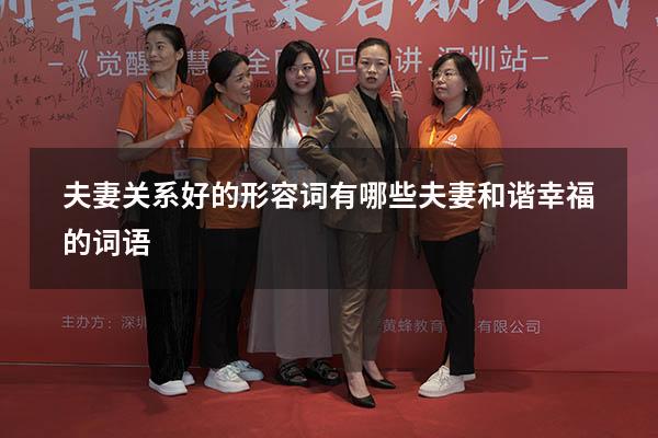 夫妻关系好的形容词有哪些（夫妻和谐幸福的词语）
