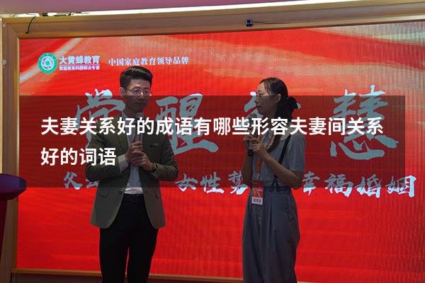 夫妻关系好的成语有哪些（形容夫妻间关系好的词语）