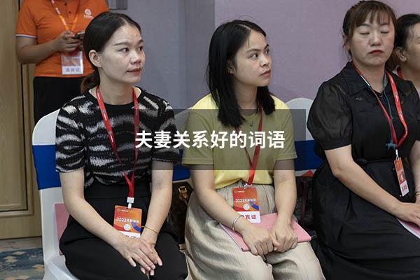 夫妻关系好的词语