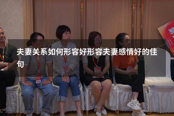 夫妻关系如何形容好（形容夫妻感情好的佳句）