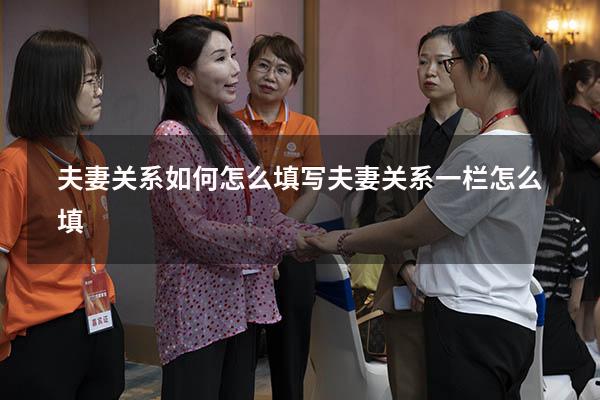 夫妻关系如何怎么填写（夫妻关系一栏怎么填）