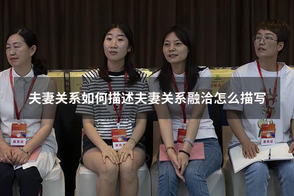 夫妻关系如何描述（夫妻关系融洽怎么描写）