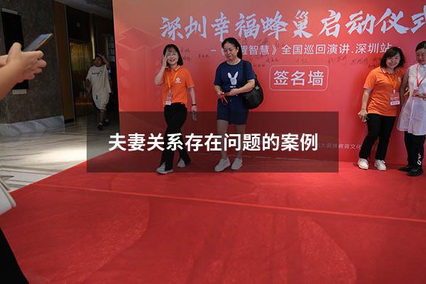 夫妻关系存在问题的案例