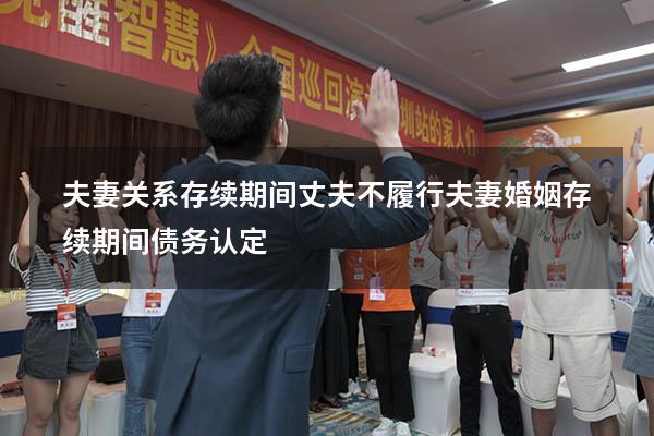 夫妻关系存续期间丈夫不履行（夫妻婚姻存续期间债务认定）
