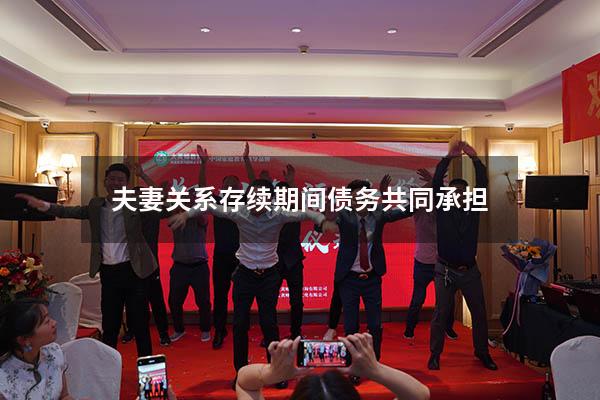 夫妻关系存续期间债务共同承担