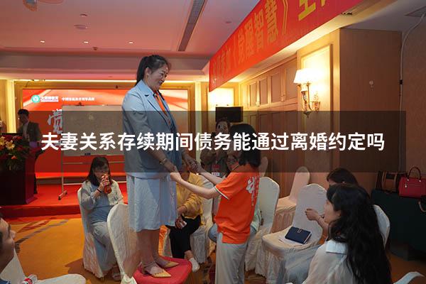 夫妻关系存续期间债务能通过离婚约定吗