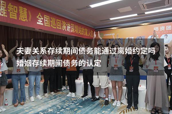 夫妻关系存续期间债务能通过离婚约定吗（婚姻存续期间债务的认定）