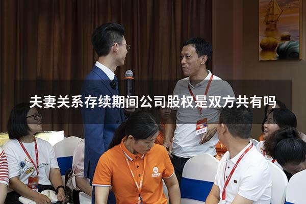 夫妻关系存续期间公司股权是双方共有吗