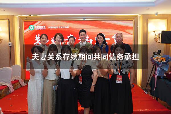 夫妻关系存续期间共同债务承担