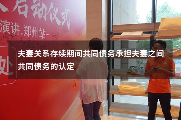 夫妻关系存续期间共同债务承担（夫妻之间共同债务的认定）