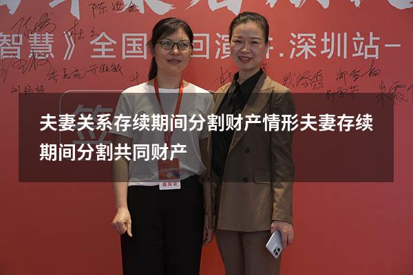 夫妻关系存续期间分割财产情形（夫妻存续期间分割共同财产）