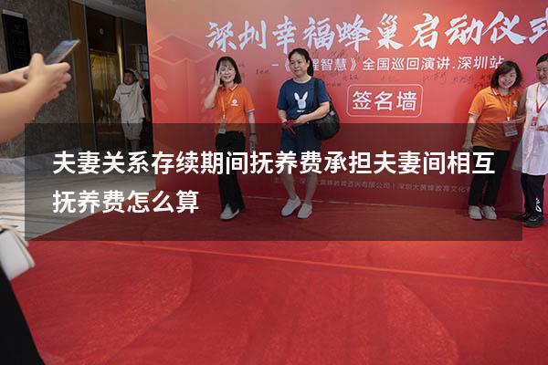 夫妻关系存续期间抚养费承担（夫妻间相互抚养费怎么算）