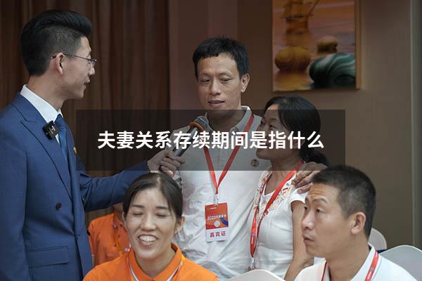 夫妻关系存续期间是指什么
