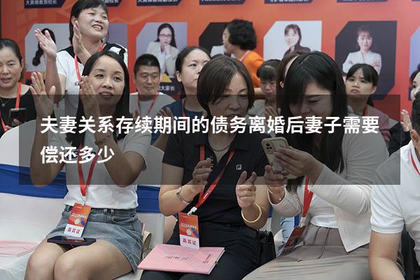 夫妻关系存续期间的债务离婚后妻子需要偿还多少