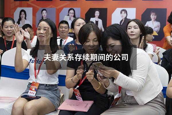 夫妻关系存续期间的公司