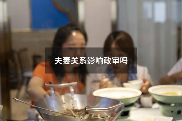 夫妻关系影响政审吗