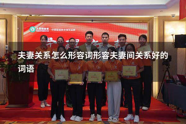 夫妻关系怎么形容词（形容夫妻间关系好的词语）