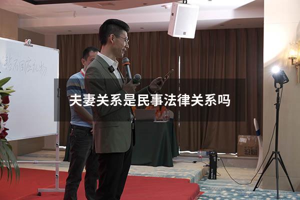 夫妻关系是民事法律关系吗