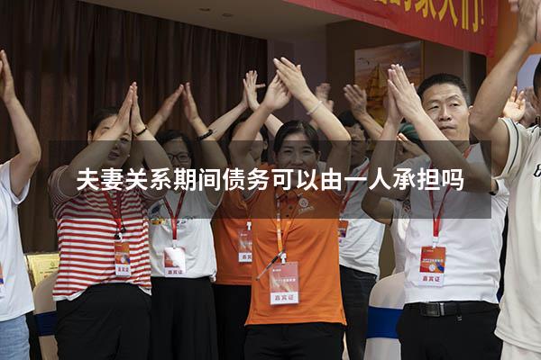 夫妻关系期间债务可以由一人承担吗